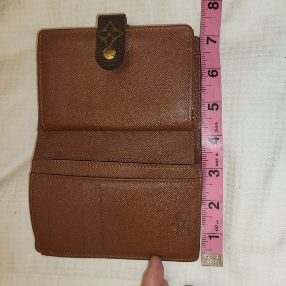Louis Vuitton Authentic VTG Brown Monogram French Kisslock Wallet - Picture 13 of 13